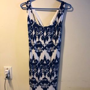 New Dark blue and white